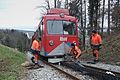 Image 32Most derailments, such as this one in Switzerland, are minor and do not cause injuries or damage. (from Train)