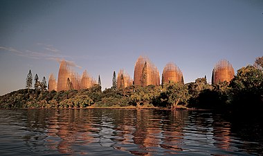 Centre cultural Jean-Marie Tjibaou, Nouméa, Nova Caledònia (1991–1998)