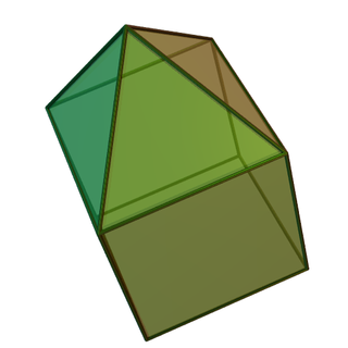 <span class="mw-page-title-main">Elongated square pyramid</span> 8th Johnson solid (9 faces)