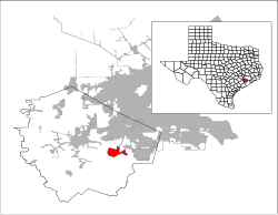 Location of Thompsons, Texas