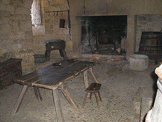 <span class="mw-page-title-main">Trestle table</span> Table made from two linked A- or X-shaped supports