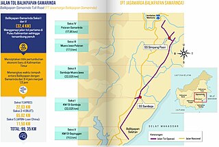 <span class="mw-page-title-main">Balikpapan–Samarinda Toll Road</span> Toll road in East Kalimantan