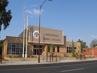 <span class="mw-page-title-main">Jerilderie Shire</span> Former local government area in New South Wales, Australia