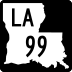 Louisiana Highway 99 marker