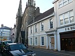 Masonic Hall, Caretaker's House at Rear and Garden Walls at Left and Rear