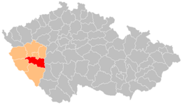 Distret de Plzeň-jih - Localizazion