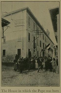 A casa onde nasceu Pio XI, em Desio.