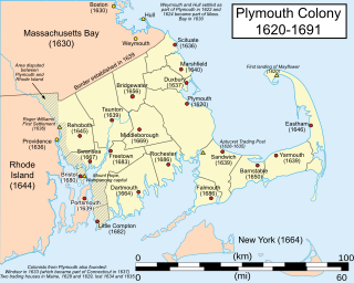 <span class="mw-page-title-main">Plymouth Colony</span> English colonial venture in America (1620–1691)