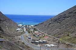 View of Ruperts with the harbour in Rupert's Bay