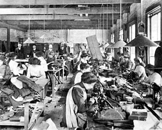 <span class="mw-page-title-main">Sweatshop</span> Workplace that has socially unacceptable working conditions