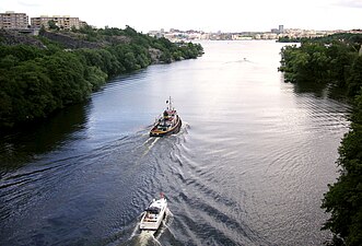 Från Huvudstabron mot sydost, Bällstaviken i förgrunden