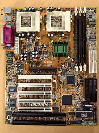 <span class="mw-page-title-main">ABIT BP6</span> ATX motherboard released by ABIT in 1999