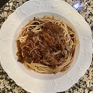 <span class="mw-page-title-main">Barbecue spaghetti</span> American pasta dish