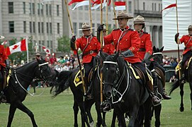 The Musical Ride performed on Parliament Hill in Ottawa, Canada Day, 2007