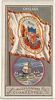 Chicago, from the City Flags series (N6) for Allen & Ginter Cigarettes Brands MET DP829258.jpg