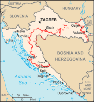 <span class="mw-page-title-main">Minefields in Croatia</span> Overview of minefields stationed in Croatia