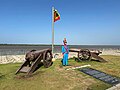 Representación del escudo en el Gran Malecón