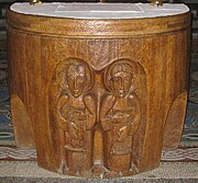 The altar in the Honan Chapel, Cork, c. 1986