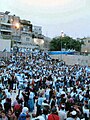 Journée de Jérusalem commémorée au Mur occidental (des Lamentations), ici en 2004.