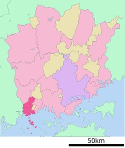 Location of Kasaoka