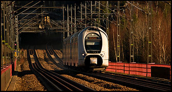 X40 train at Läggesta, March 2012