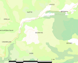 Souanyas - Localizazion