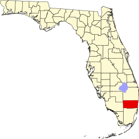 Localisation de Comté de Broward(Broward County)