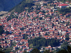 Vue de Metsovo (Pinde, Épire grecque)