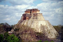 Pyramid of the Magician, Uxmal, Mexico.