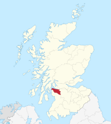 Map of Scotland showing the county of Renfrewshire, where the Marjoribanks lived RenfrewshireTraditional.png