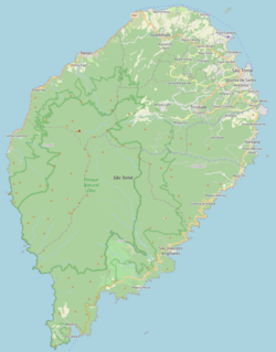 Água Porca is located in São Tomé
