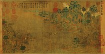 展子虔、遊春図（唐）