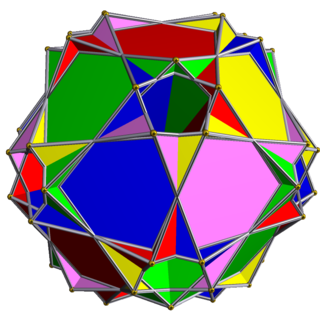 <span class="mw-page-title-main">Compound of five octahemioctahedra</span> Polyhedral compound