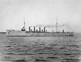 USS <i>Birmingham</i> (CL-2) Chester-class scout cruiser of the US Navy, in service from 1908 to 1923