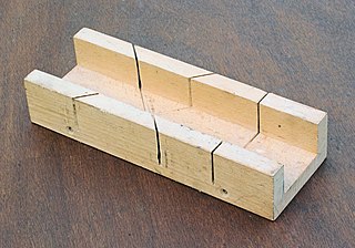 Mitre box Woodworking tool used to guide a saw