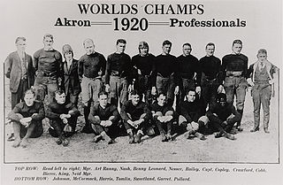 <span class="mw-page-title-main">1920 Akron Pros season</span> Sports season