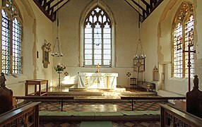 All Saints, Stansfield - Sanctuary - geograph.org.uk - 4830796.jpg