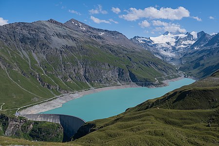 Le barrage de Moiry.