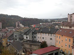 Skyline of Bellegarde-sur-Valserine