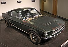 Bullitt Mustang '559 on display at the LeMay Car Museum in Tacoma, Washington, 2019 Bullitt Mustang.jpg