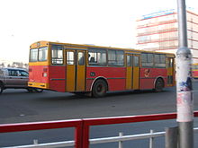 An Anbessa bus with DAF chassis at Meskel Square in Addis Ababa.