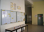 Inkomhal, informatiebord