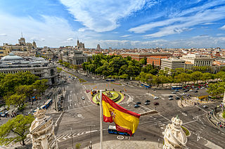 Plaza de Cibeles Square in Madrid, Spain