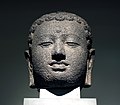 Head of Buddha taken from Borobudur, c. 8th–9th century Central Java, Indonesia
