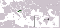 Locatie van Republika Hrvatska