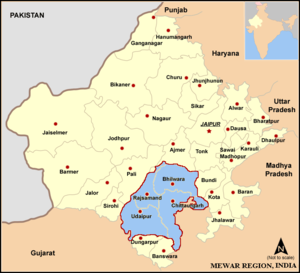 Map rajasthan mewar.png