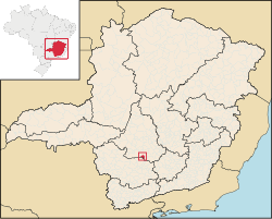 Localização de Camacho em Minas Gerais