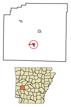 Location in Montgomery County, Arkansas