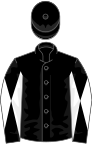 Black, black and white diabolo on sleeves