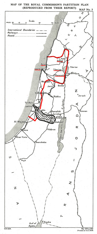 <span class="mw-page-title-main">Peel Commission</span> 1936–1937 British investigation in Mandatory Palestine